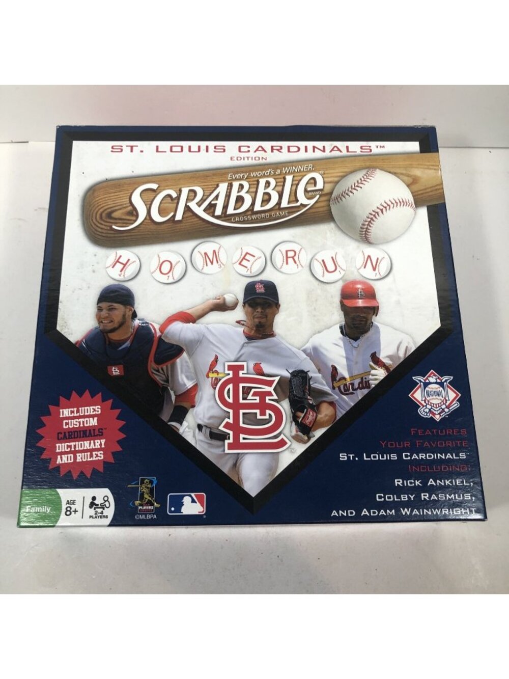 Scrabble St Louis Cardinals Edition Crossword Game MLB Baseball Tiles NIOB